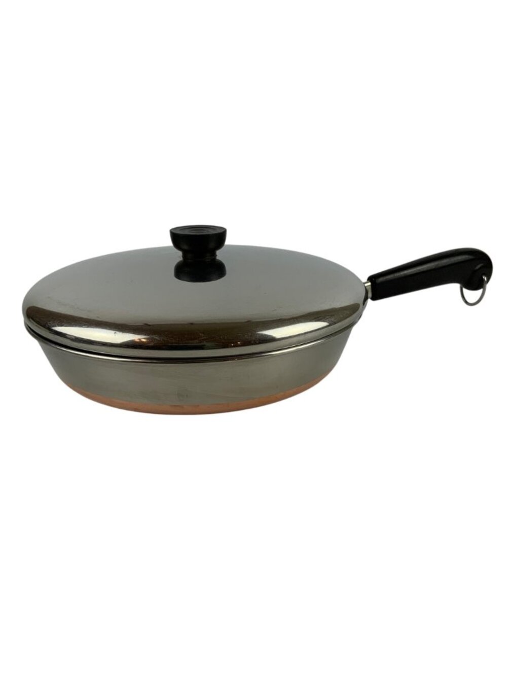Revere Ware 1801 Copper Clad Stainless Steel 10 inch Skillet Frying Pan & Lid